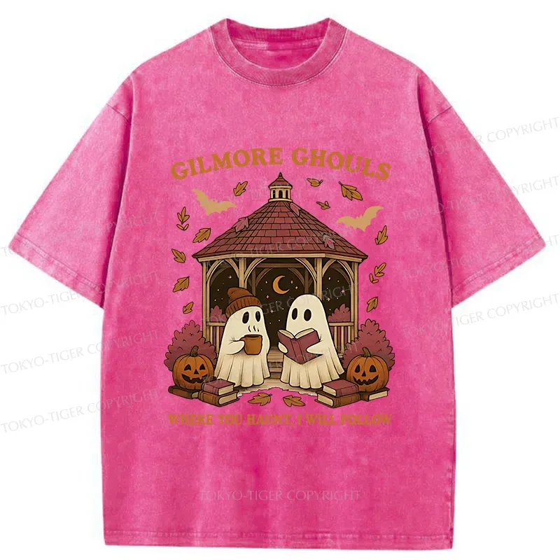 Tokyo-Tiger Halloween Reading Washed T-Shirt