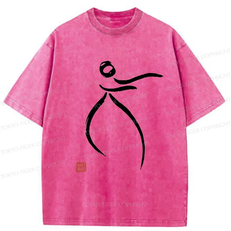 Tokyo-Tiger Zen Tai Chi Washed T-Shirt