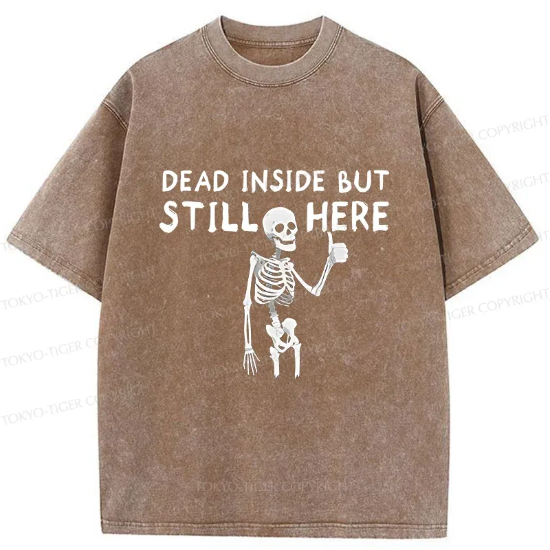 Tokyo-Tiger Dead Inside Washed T-Shirt