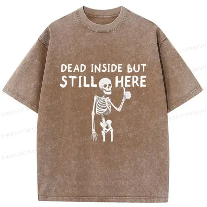 Tokyo-Tiger Dead Inside Washed T-Shirt