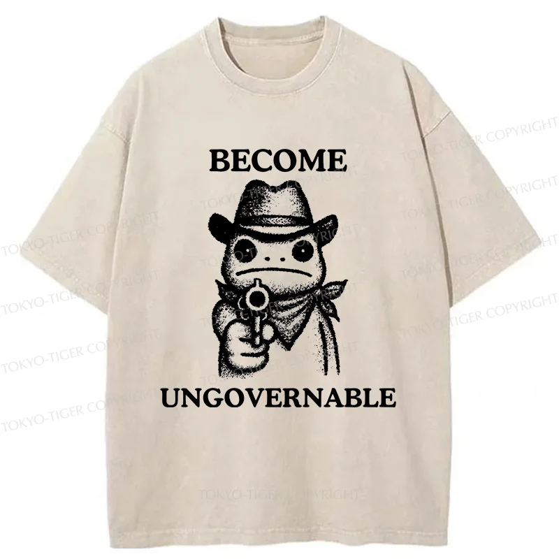 Tokyo-Tiger Frog Is Targeting You Washed T-Shirt