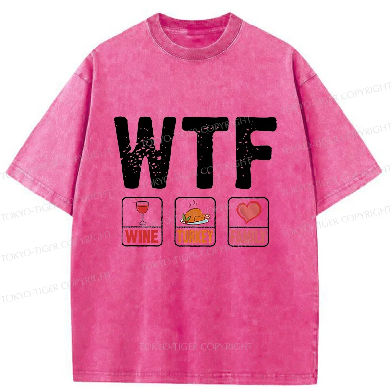 Tokyo-Tiger Thanksgiving Funny Washed T-Shirt