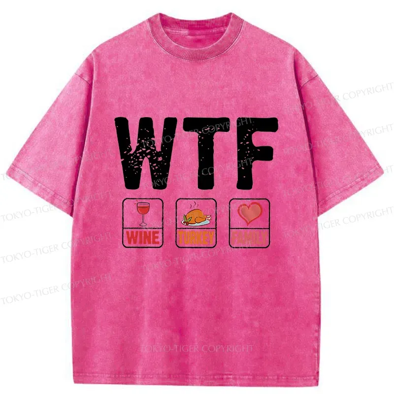 Tokyo-Tiger Thanksgiving Funny Washed T-Shirt