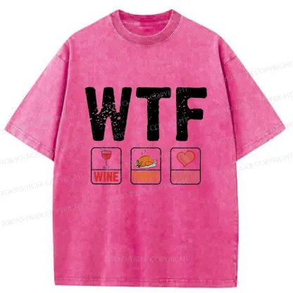 Tokyo-Tiger Thanksgiving Funny Washed T-Shirt