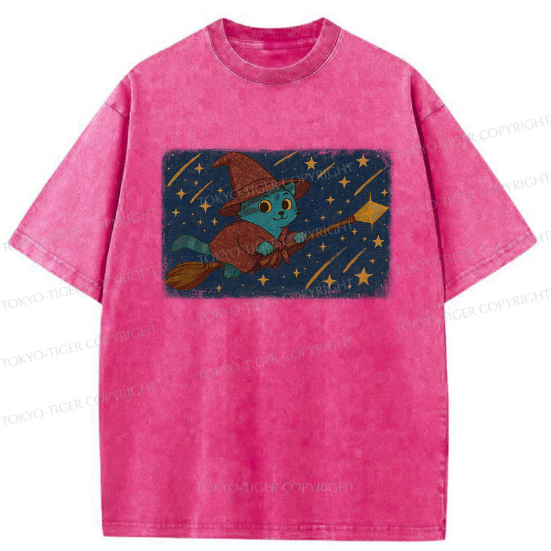 Tokyo-Tiger The Magical Cat Washed T-Shirt