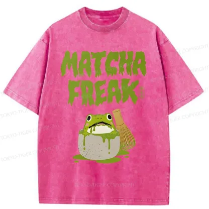Tokyo-Tiger Matcha Frog Washed T-Shirt