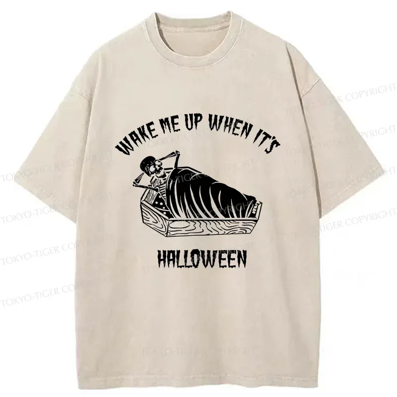 Tokyo-Tiger Wake Me Up Washed T-Shirt