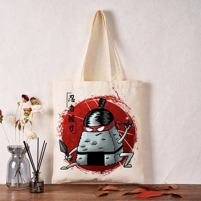Tokyo-Tiger Rice Ball Ninja Tote Bag