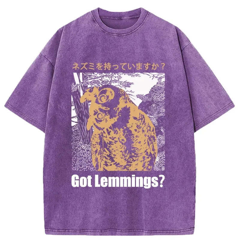 Tokyo-Tiger Do You Have Lemmings Japanese Washed T-Shirt