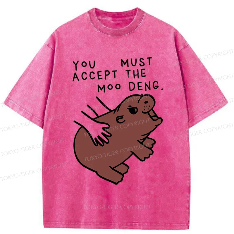 Tokyo-Tiger Give You Moo Deng Washed T-Shirt