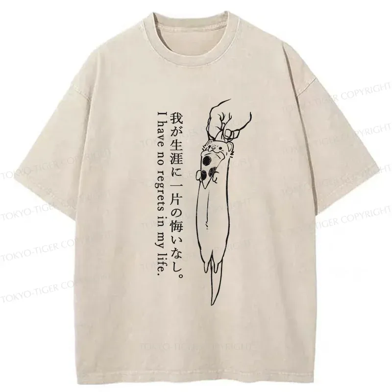 Tokyo-Tiger Captured Ferret Washed T-Shirt