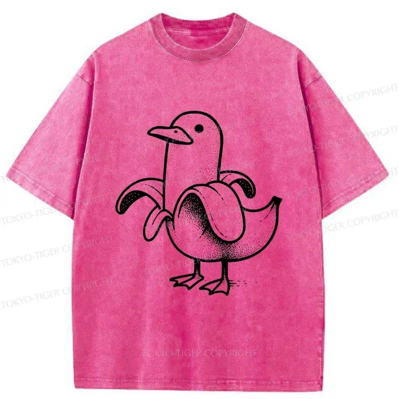 Tokyo-Tiger Banana Duck Washed T-Shirt