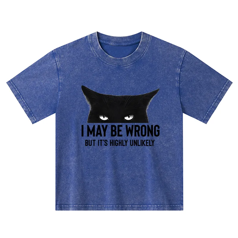 Tokyo-Tiger Cat Can Do No Wrong Kids Washed T-Shirt