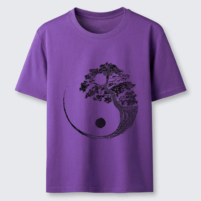 Tokyo-Tiger Yin-Yang Tai Chi Tree Classic T-Shirt