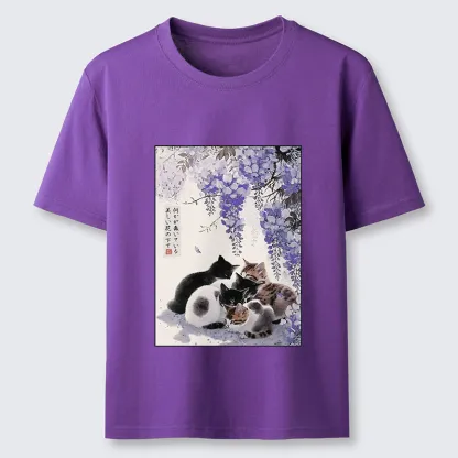 Tokyo-Tiger Cats plotting under the wisteria Classic T-Shirt