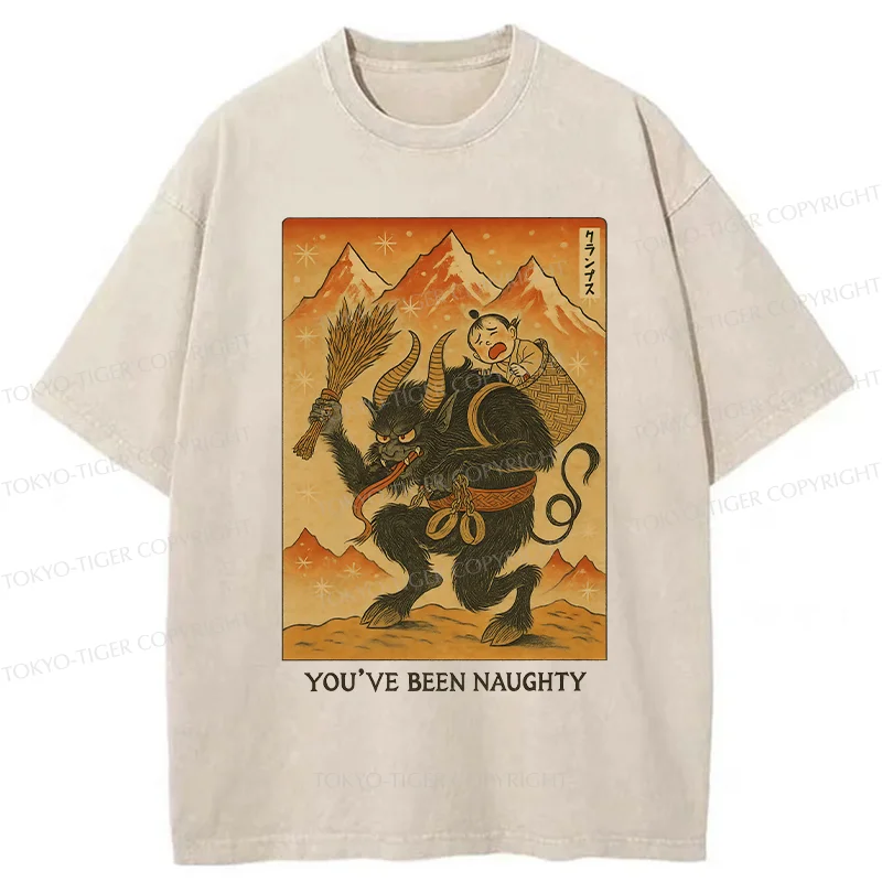 Tokyo-Tiger Krampus Japanese Washed T-Shirt