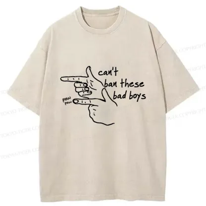 Tokyo-Tiger Funny Gestures Washed T-Shirt