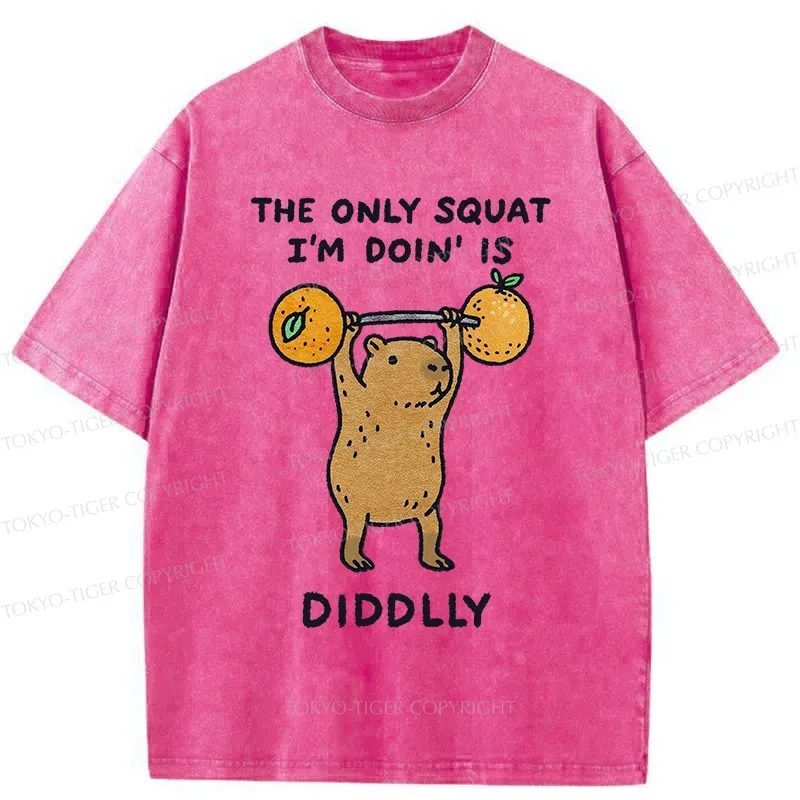 Tokyo-Tiger Diddly Capybara Washed T-Shirt