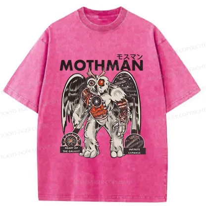 Tokyo-Tiger Mothman Anatomy Diagram Washed T-Shirt