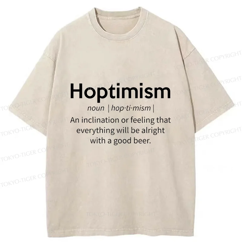 Tokyo-Tiger Hoptimism Beer Washed T-Shirt