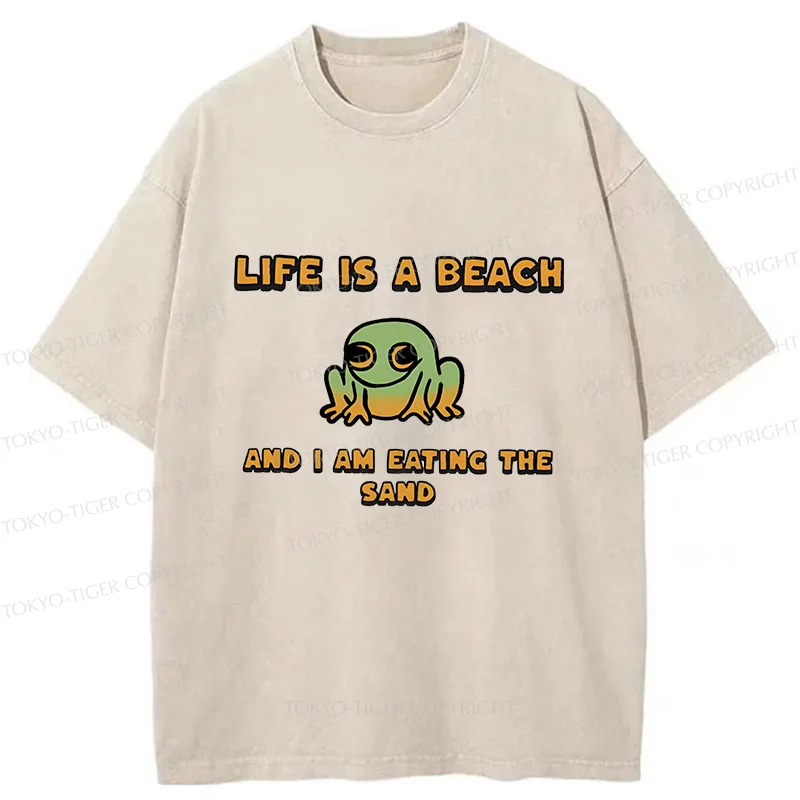 Tokyo-Tiger Miserable Frog Washed T-Shirt