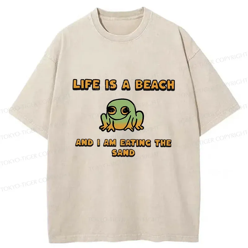 Tokyo-Tiger Miserable Frog Washed T-Shirt