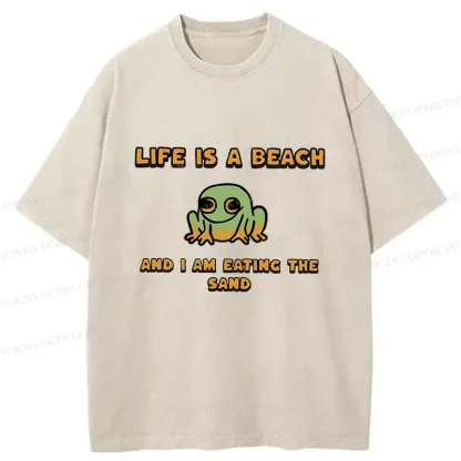 Tokyo-Tiger Miserable Frog Washed T-Shirt