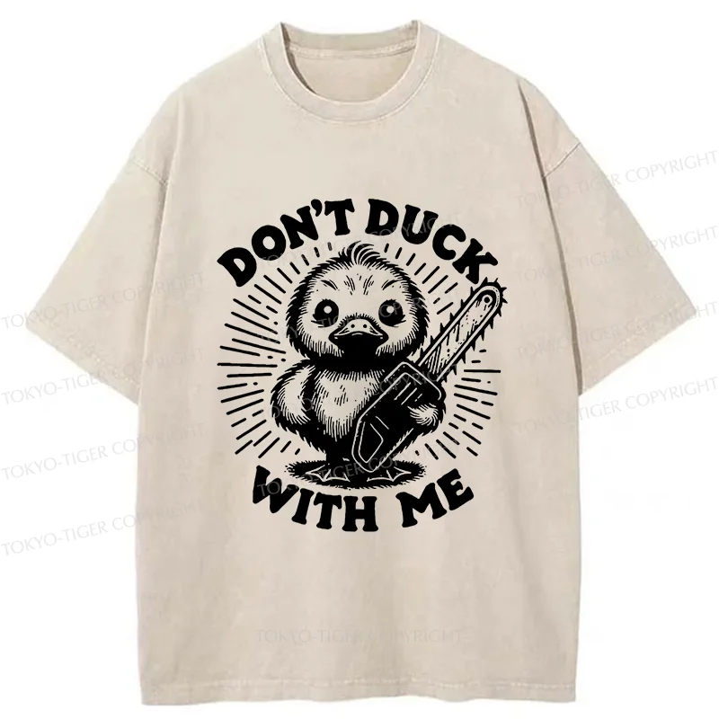 Tokyo-Tiger Scary Duck Washed T-Shirt