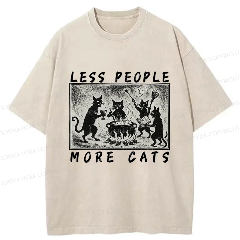 Tokyo-Tiger Cat Sacrifice Ceremony Washed T-Shirt