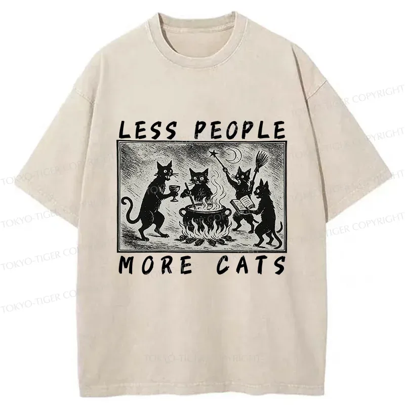 Tokyo-Tiger Cat Sacrifice Ceremony Washed T-Shirt Sale