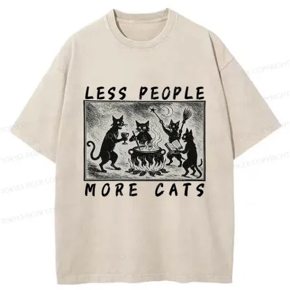 Tokyo-Tiger Cat Sacrifice Ceremony Washed T-Shirt