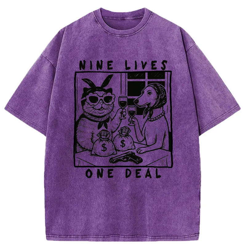 Tokyo-Tiger Partners In Paw-crime Washed T-Shirt