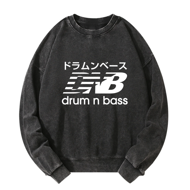 Tokyo-Tiger Japanese Drum And Bass Washed Sweatshirt