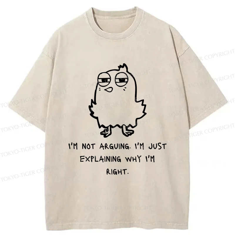 Tokyo-Tiger I Am Absolutely Right Washed T-Shirt