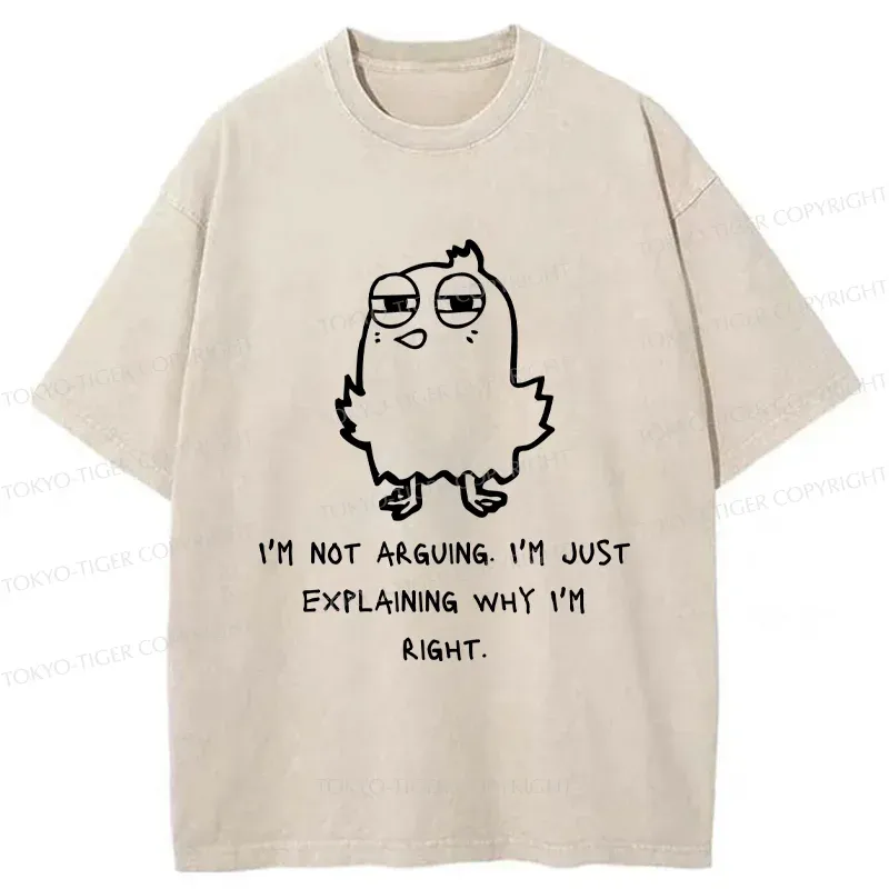 Tokyo-Tiger I Am Absolutely Right Washed T-Shirt