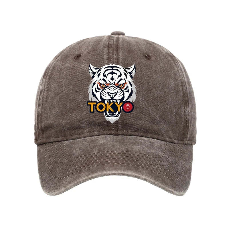 Tokyo-Tiger Logo Washed Cap