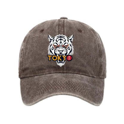 Tokyo-Tiger Logo Washed Cap