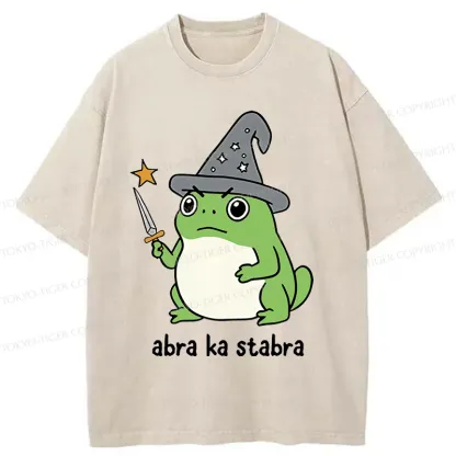 Tokyo-Tiger Frog Magician Washed T-Shirt