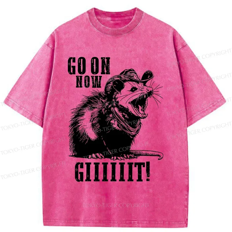 Tokyo-Tiger Surprised Possum Washed T-Shirt