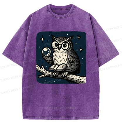 Tokyo-Tiger INFJ Owl Washed T-Shirt