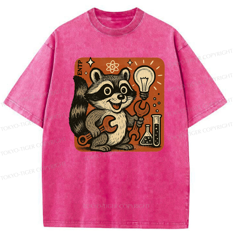 Tokyo-Tiger ENTP Raccoon Washed T-Shirt