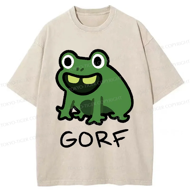 Tokyo-Tiger GORF Funny Washed T-Shirt