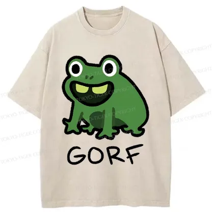 Tokyo-Tiger GORF Funny Washed T-Shirt