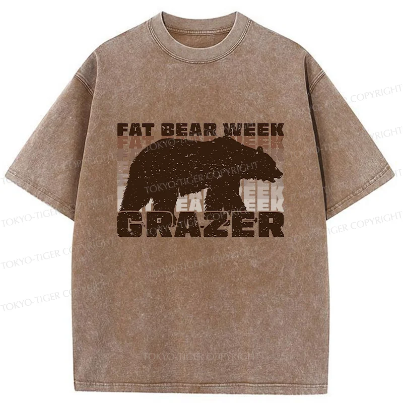 Tokyo-Tiger Grazer Animal Funny Washed T-Shirt