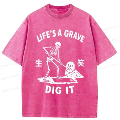 Tokyo-Tiger Digging Graves Washed T-Shirt