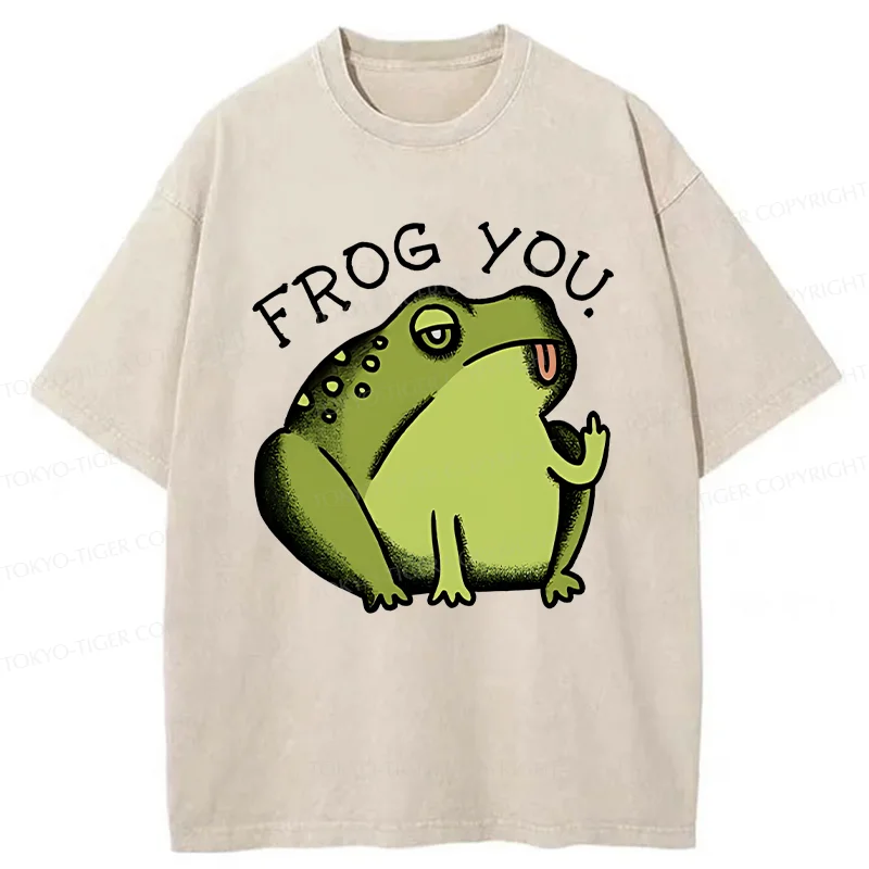 Tokyo-Tiger Frog Taunt You Washed T-Shirt