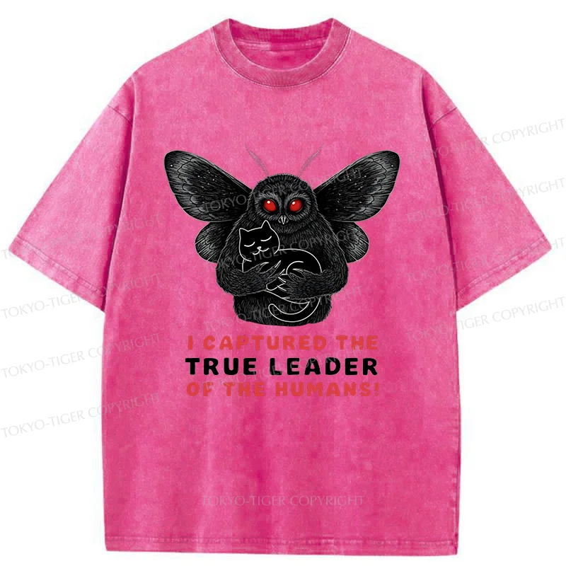 Tokyo-Tiger Mothman Catches Cat Washed T-Shirt