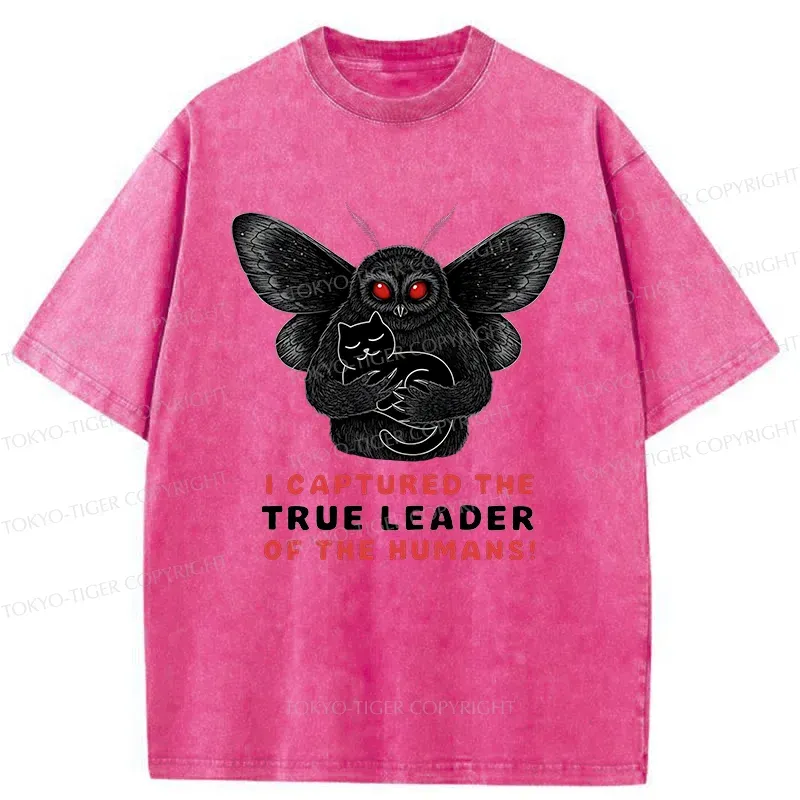 Tokyo-Tiger Mothman Catches Cat Washed T-Shirt