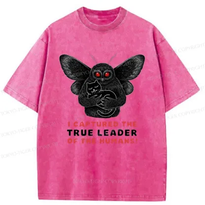 Tokyo-Tiger Mothman Catches Cat Washed T-Shirt