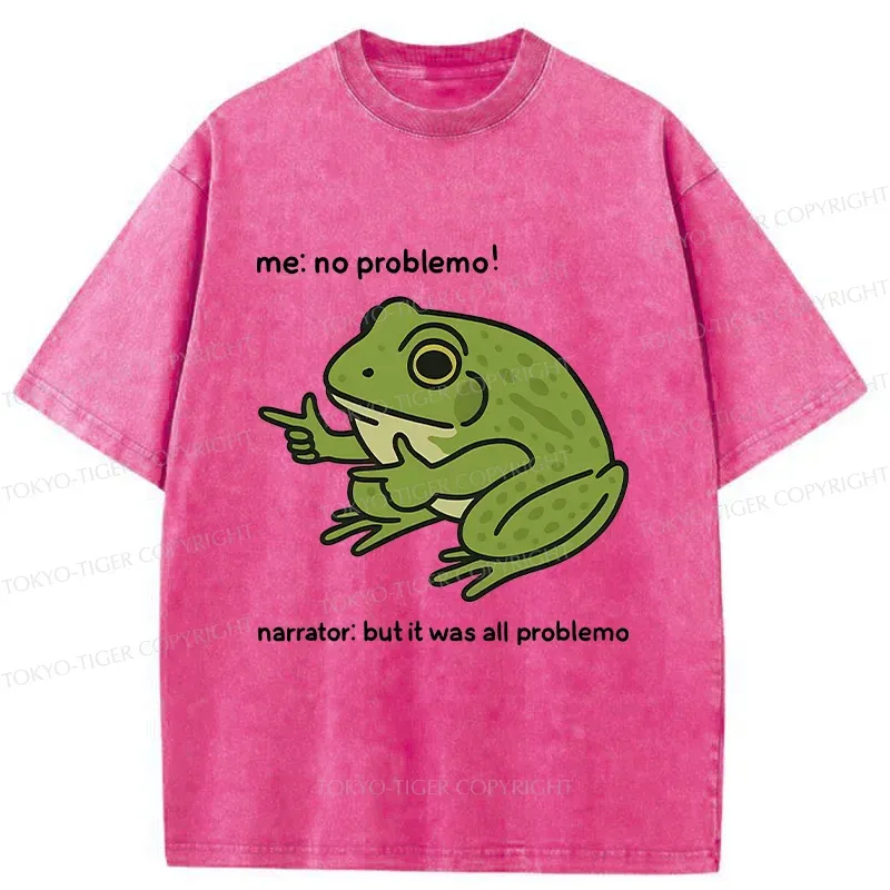 Tokyo-Tiger Stupid Frog Meme Washed T-Shirt